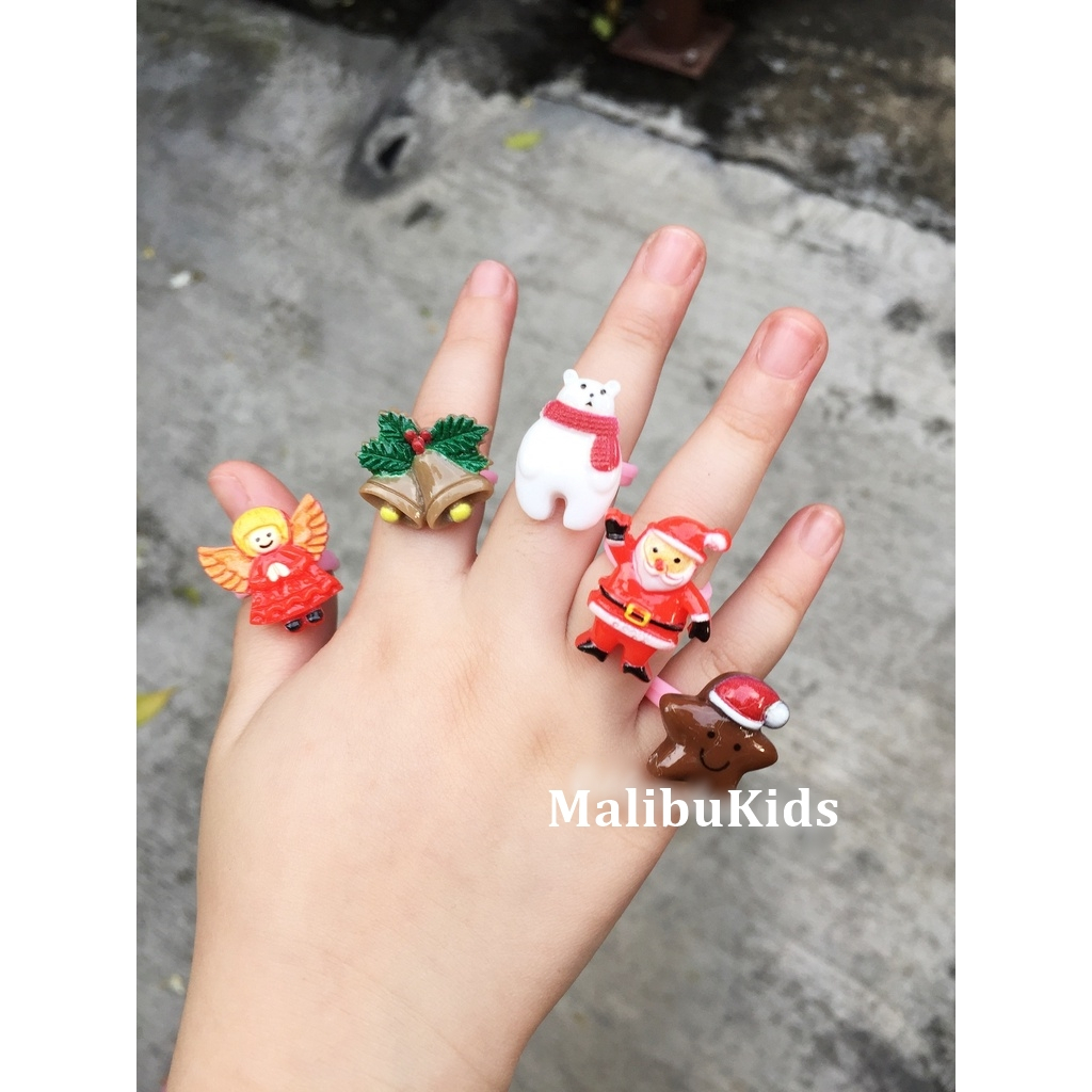 แหวนเด็ก แหวนคริสมาสต์เด็ก   เอลซ่า คิตตี้ โพนี่  สินค้าพร้อมส่งจากไทย ราคา ถูกที่สุด ดีลบีเคเค แกลเลอรีภาพที่ 5