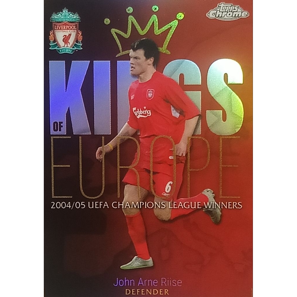 topps card Liverpool John Arne Riise football card king europe