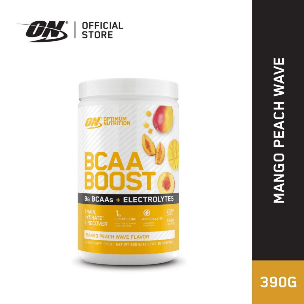 Optimum Nutrition BCAA Boost instead of boots - 30 Serving, 8 Gram BCAA รสชาติ Mango Peach Wave