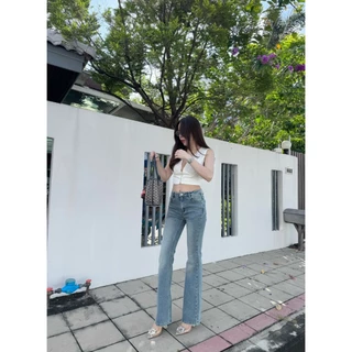 ยีนส์SARAN SR7018 กางเกงยีนส์ทรงขาม้า