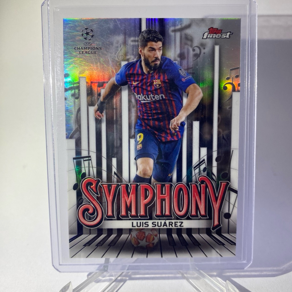 การ์ดนักฟุตบอล LUIS SUAREZ, BARCELONA, SYMPHONY ,TOPPS FINEST 2025