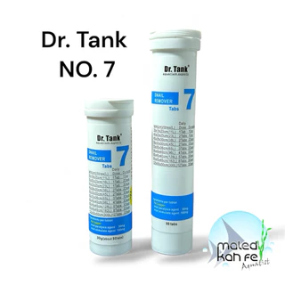 (Lot ใหม่ EXP 2028) ผลิตภัณฑ์ Dr.Tank 7 เบอร์ 7 no. 7 กำจัด หอย ตู้ บ่อ อ่าง ไม้น้ำ ตู้ ปลา Snail Remover 50 เม็ด killer