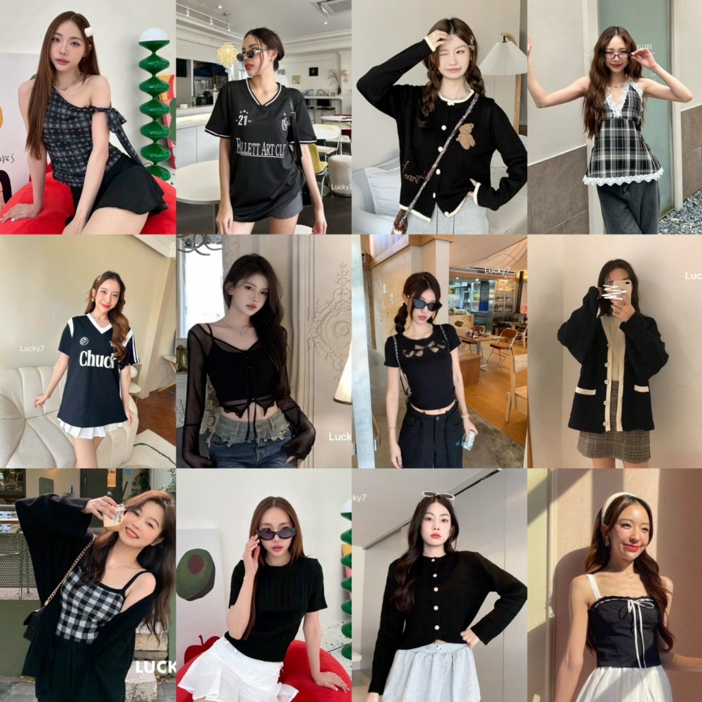 By Ira Black Cardigan คาร์ดิแกนสี ดำ รวมรุ่น สีดำ น่ารัก สุภาพ ใส่ได้ทุกวัน