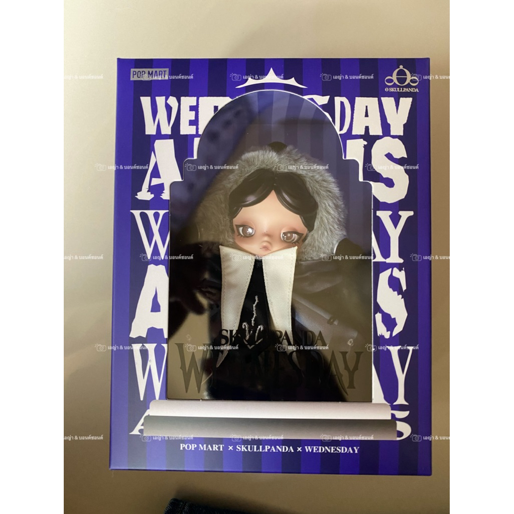 SKULLPANDA x Wednesday Plush (Nevermore Academy Uniform Version)