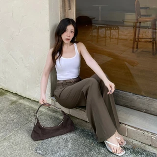 Jinnie Trouser กางเกงขากระบอกใหญ่ กางเกงผู้หญิง ใส่ทำงาน ใส่เที่ยว LT43