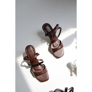 YOURSHOES B23 / รองเท้าส้นสูง 3นิ้ว รองเท้ารัดข้อ รองเท้าผู้หญิง