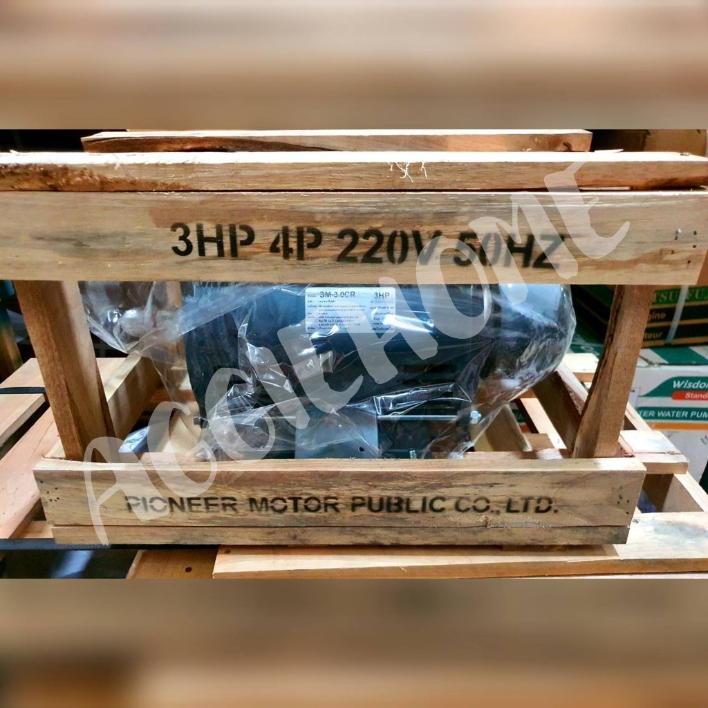 PIONEER มอเตอร์ไฟฟ้า รุ่น SM-3.0CR 220V 3HP 4POLE มอเตอร์ พัดลม ปั๊มน้ำ ปั้มชัก ปั้มลมลูกสูบ