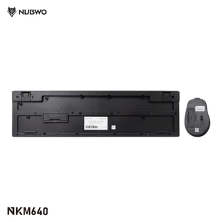 GAMING NUBWO NKM640 KEYBOARD + MOUSE WIRELESS 2.4G Silent คีย์บอร์ด + เมาส์ไร้สายเสียงเงียบ ฟรีซิลิโคนกันฝุ่น