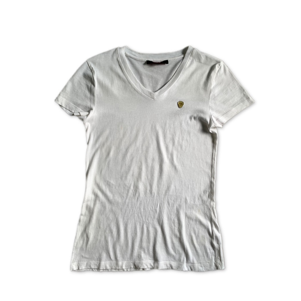 Cps women เสื้อยืดคอวี สีขาว size xs ส่งต่อ