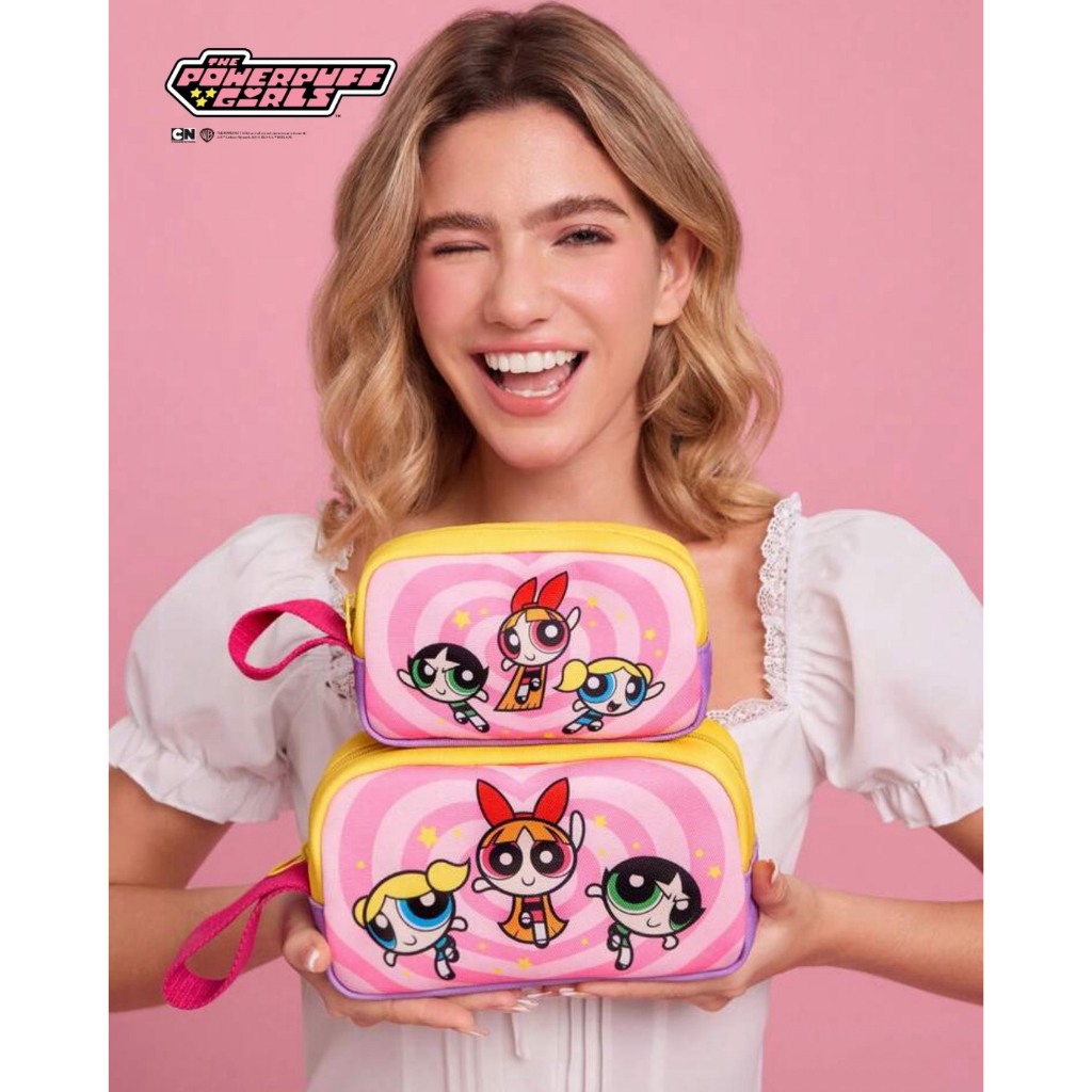 (พร้อมส่ง ) Powerpuff Girls กระเป๋าเครื่องสำอาง กระเป๋าจัดระเบียบ