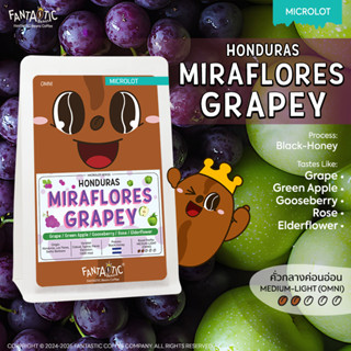 เมล็ดกาแฟ Honduras Miraflores Grapey Microlot (คั่วกลางอ่อน)…