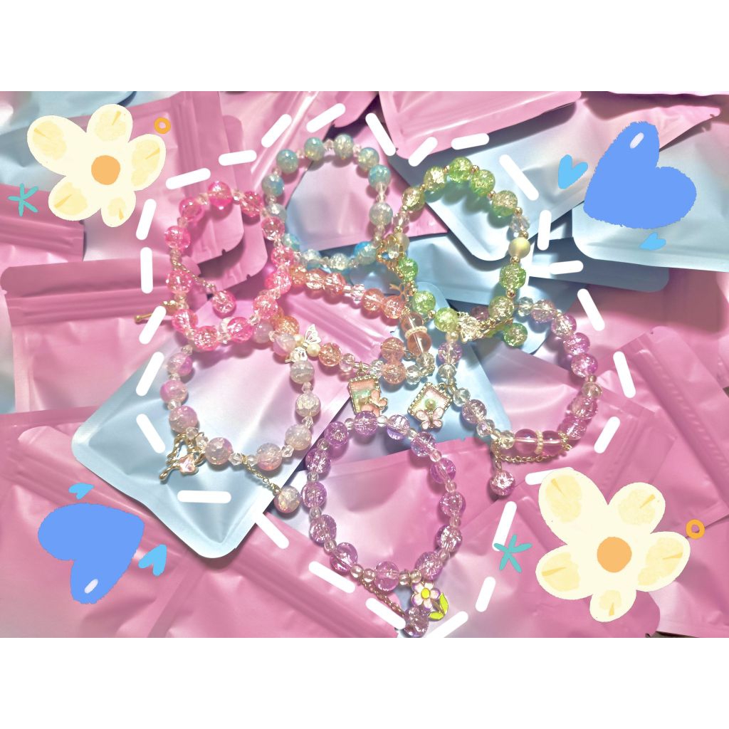 (ซื้อในไลฟ์สดเท่านั้น) กำไลคริสตัล กำไลพาสเทล (ซื้อในไลฟ์สดเท่านั้น)