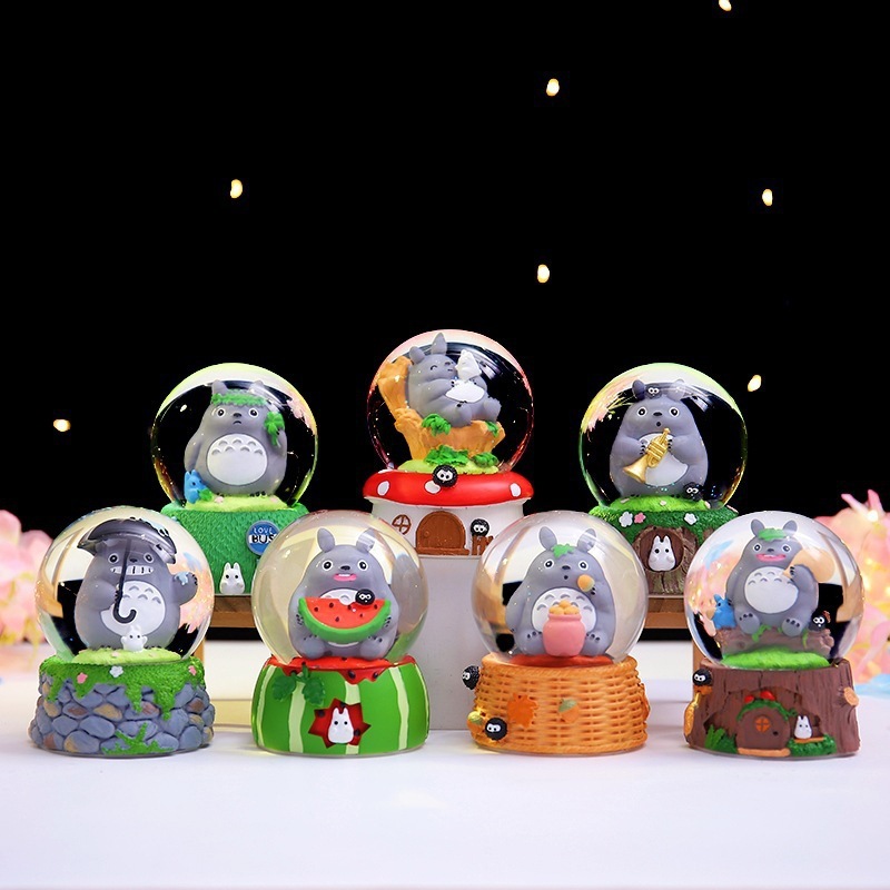 พร้อมส่ง กล่องสุ่ม Totoro โตโตโร่ ลูกแก้ว มีไฟ