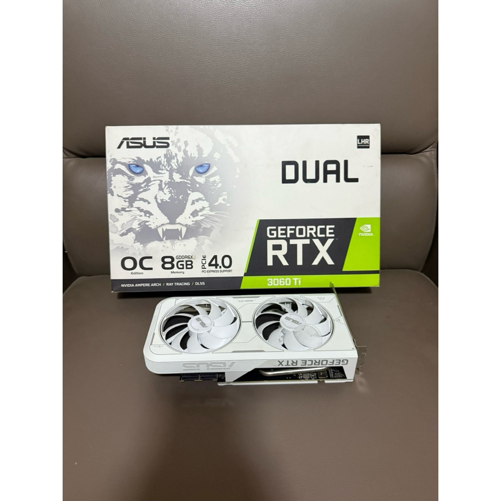 RTX3060TI/8GB ASUS DUAL O8G WHITE (D6X) สภาพสวย ประกัน banana 03-08-2569