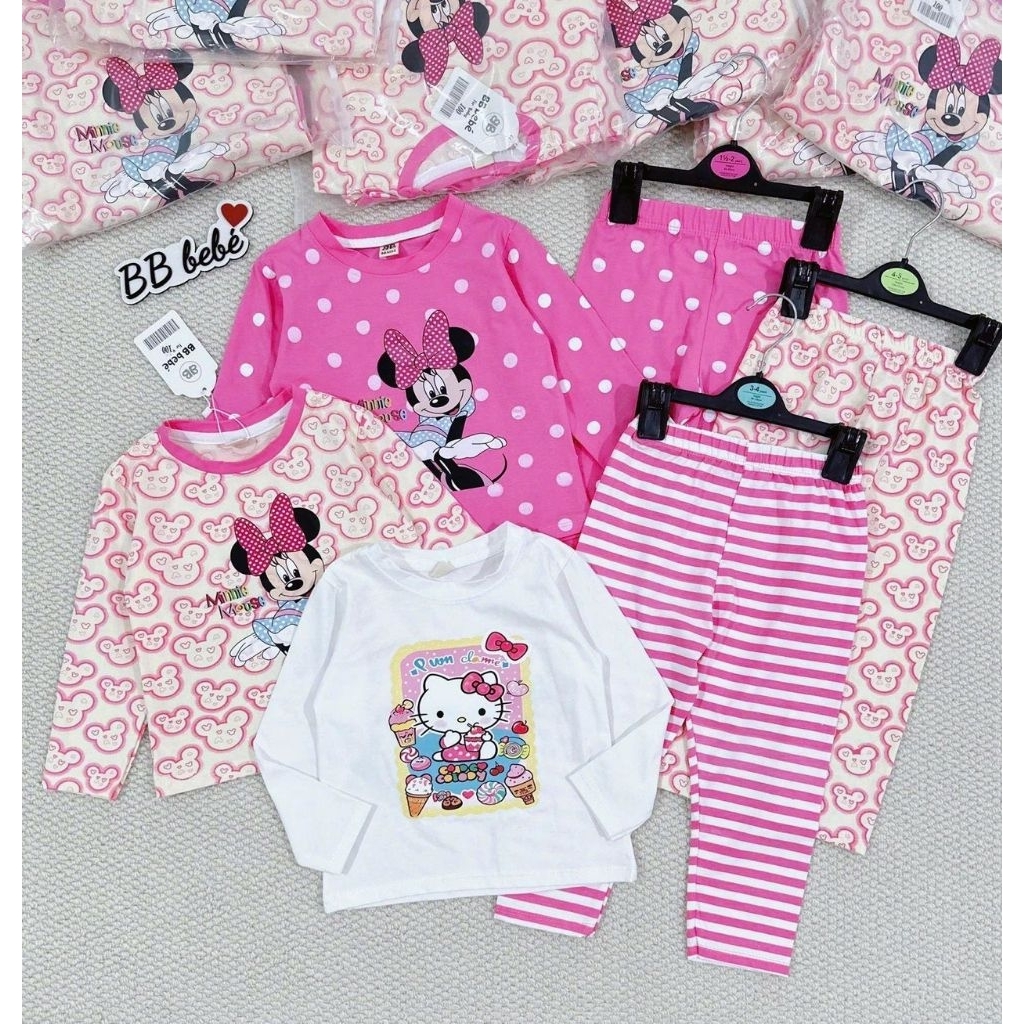 ชุดนอนเด็ก ผ้านิ่ม พิมพ์ลาย พร้อมส่ง [B00012]