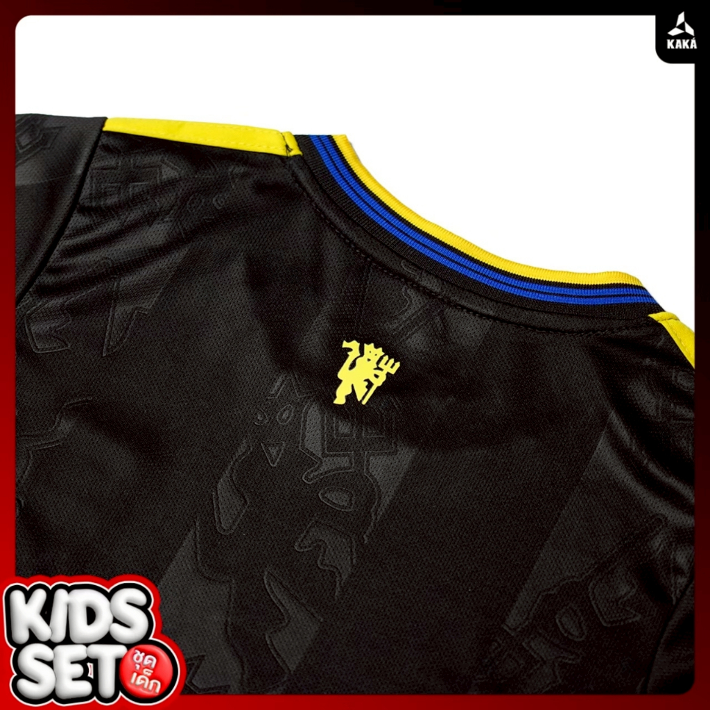 ชุดบอลเด็ก (เสื้อ+กางเกง) เสื้อมีโลโก้ทุกตัว - รูปที่ 3