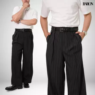 BARON Black Slacks & Pants กางเกงสแลคและกางเกงขายาว สีดำ รุ่นขายดีที่ได้รับความนิยมจากลูกค้า