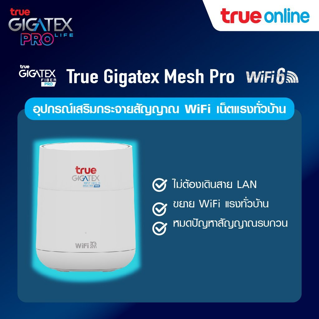 Gigatex Mesh Pro wifi6 AX3000 Model: A623 สภาพดี อุปกรณ์ครบ .ใช้งานได้ปกติ