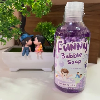 Funny Bubble Soap สบู่ทำฟอง ทำฟองสบู่ สบู่ตีฟอง ปลอดภัย100% ไม่แสบตา มีให้เลือกหลายกลิ่น 220 มล.