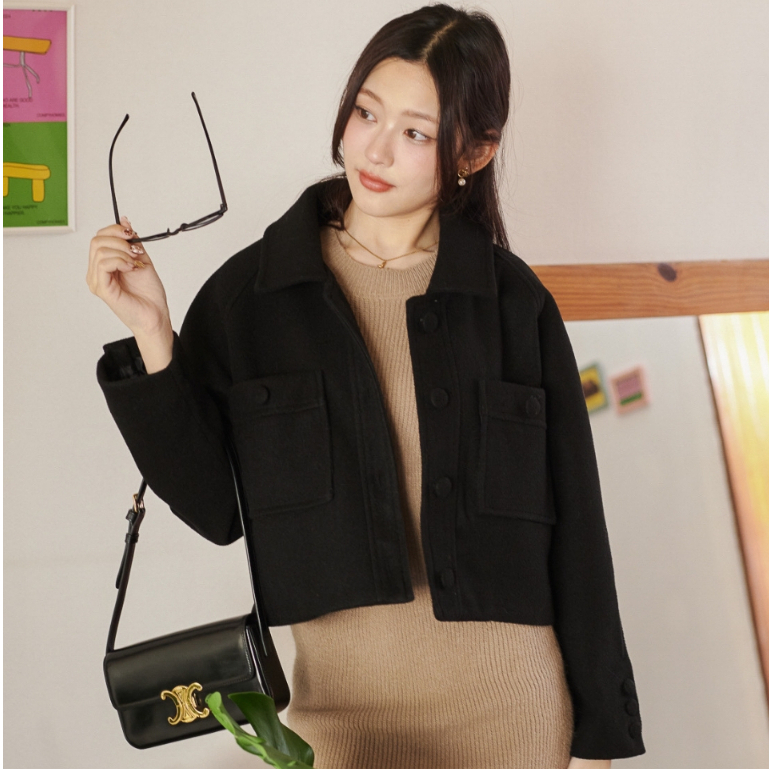 Misty Coat เสื้อโค้ทผ้า Wool ทรงสวย Miladi