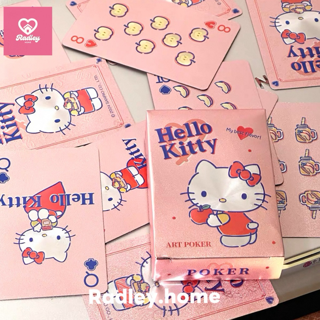 พร้อมส่งจากไทย💖การ์ดไพ่คิตตี้ hello kitty PVC กันน้ำ