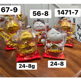 *สูง 17cm* แมวมงคลนำโชค แมวกวัก เรียกทรัพย์ โชคลาภ มั่งคั่ง รุ่งเรือง ของขวัญ ของฝาก ของมงคล