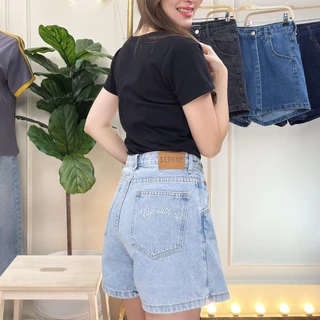 Serene's Choice กระโปรงกางเกง ยีนส์ ขาสั้น ไม่ยืด ทรงสวย ผ้าอย่างดี Denim Skort Jeans Skirt