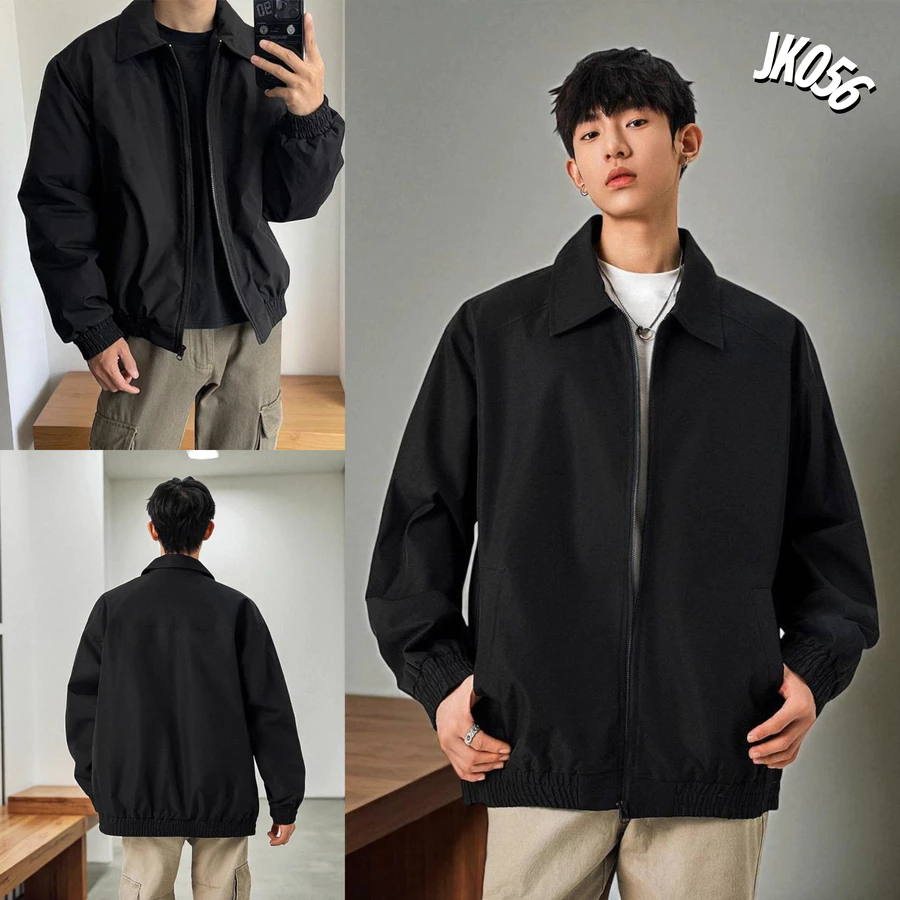 🚚men's jackets🚚เสื้อแจ็กเก็ตผู้ชาย เสื้อแจ็คเก็ตผู้ชายกันลม เสื้อแ มีซิป มีกระเป๋า2ข้างเท่สุดๆ สบายๆ สไตล์คลาสสิก