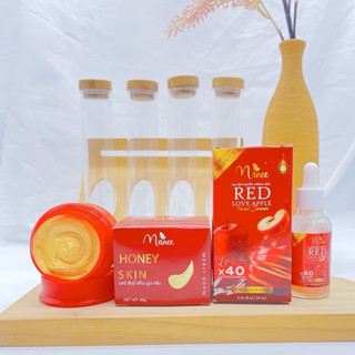 ฮันนี่Xแอปเปิ้ล เซ็ทคู่ ครีม30ml.เซรั่ม30ml. แบรนด์มณี