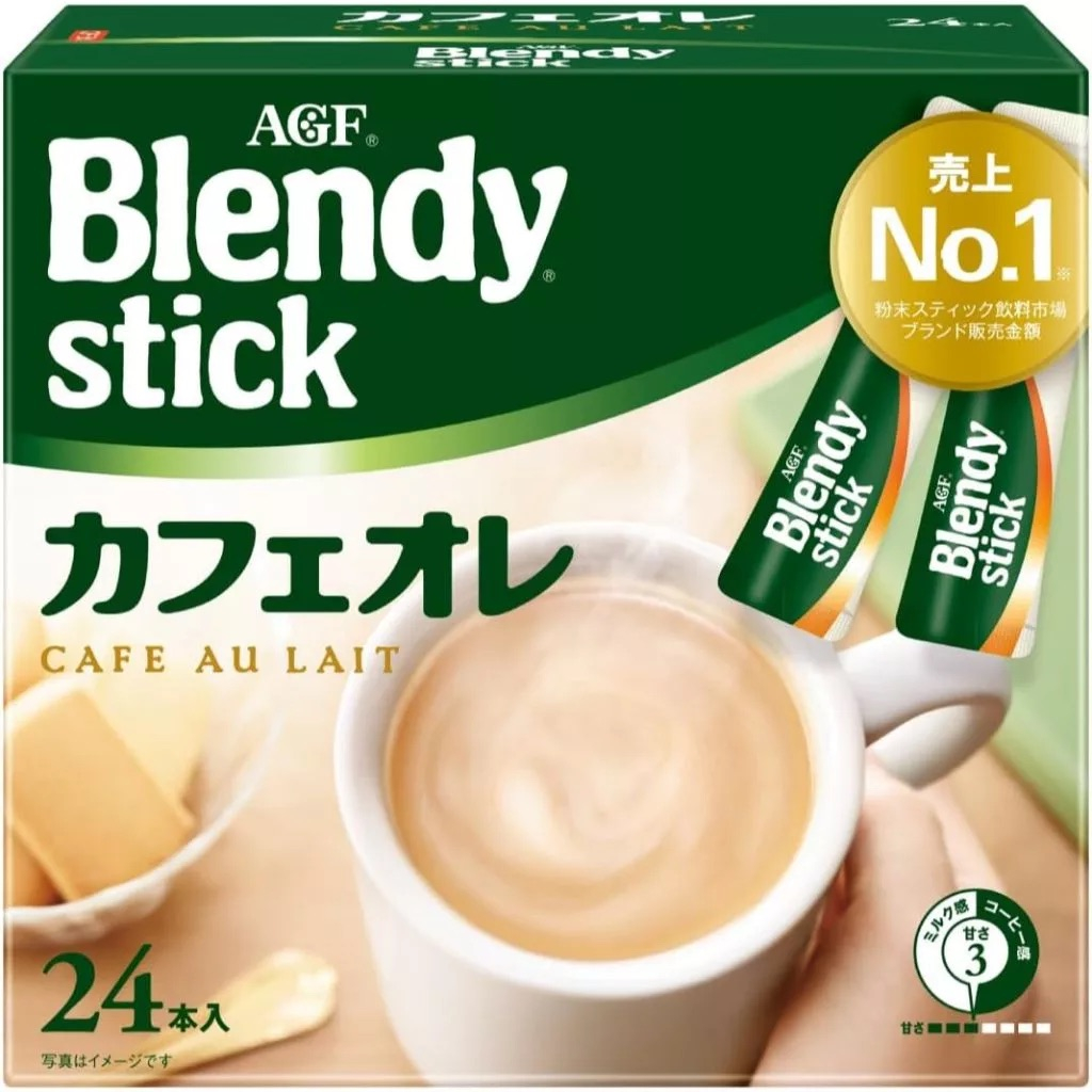 AGF Blendy Stick Cafe au Lait (24 sticks)