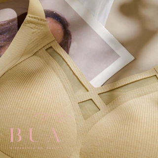 BUA-รุ่นปทุม บราไร้ขอบล๊อคเต้าผ้าทอร่อง