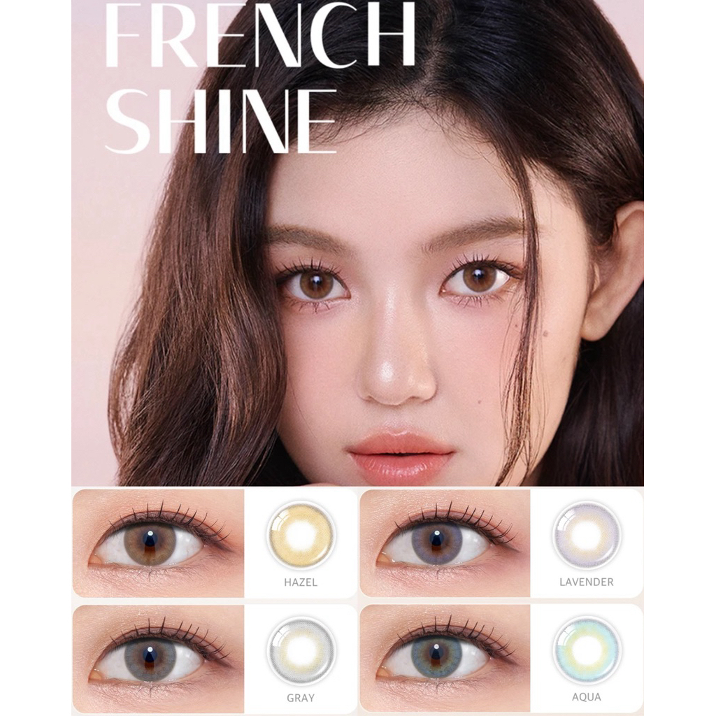 (1day) OLENS รุ่น FRENCH SHINE 1DAY คอนแทคเลนส์เกาหลี