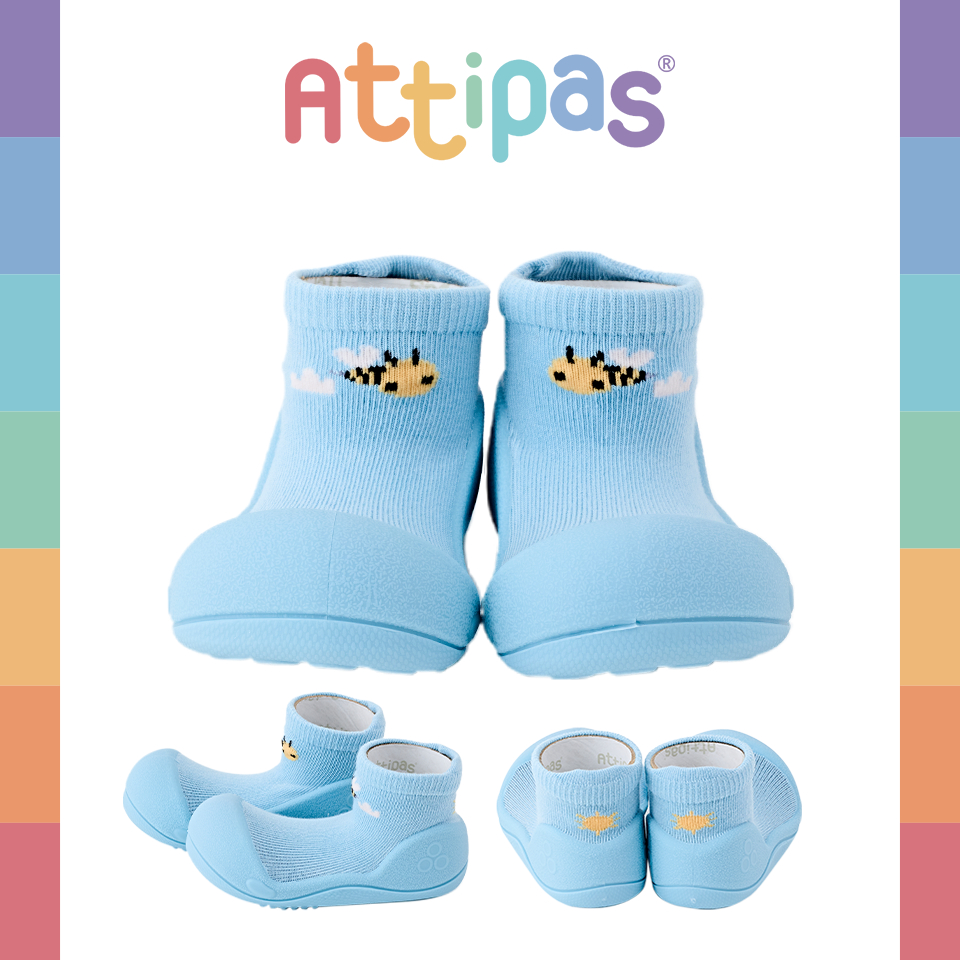 NEW 2025! รองเท้าหัดเดิน Attipas - รุ่น Bee- [สี :Blue] [รุ่น Premium]