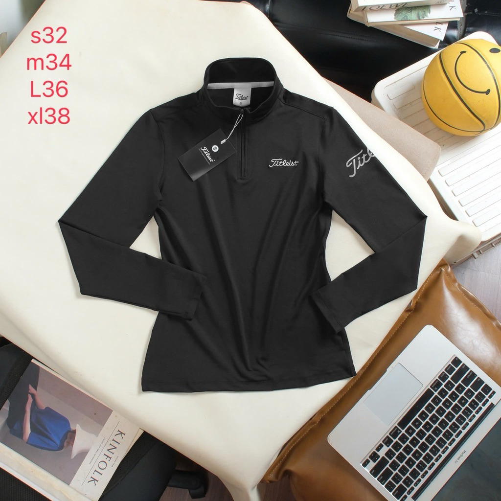 พร้อมส่ง! เสื้อตีกอล์ฟผู้หญิง เสื้อแขนยาวเข้ารูป มีครบไซส์ผ้านิ่มใส่สบายใส่ออกกำลังกาย ระบายความร้อนได้ดี