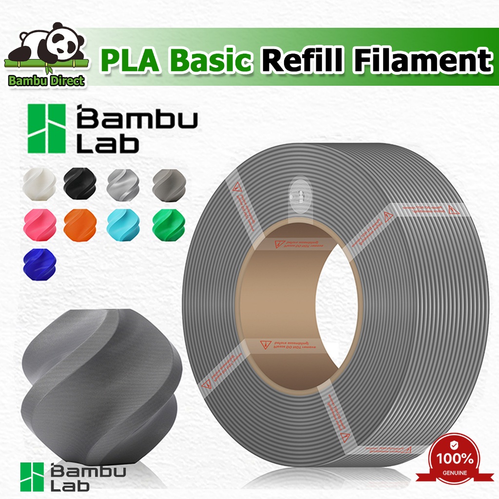 (เติม)Bambu Lab 3D Printer filament PLA Basic 1KG พิมพ์เร็ว&ง่าย เป็นมิตรกับสิ่งแวดล้อมด้วย RFID for