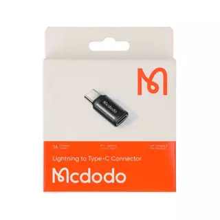 ตัวแปลง MCDODO Lightning to USB-C Connector (3.0A) Black by Studio7