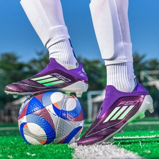 รองเท้าฟุตบอลสไตล์ใหม่ New style Soccer Shoes รองเท้าฟุตบอลที่ไม่จำเป็นต้องผูกเชือกรองเท้า
