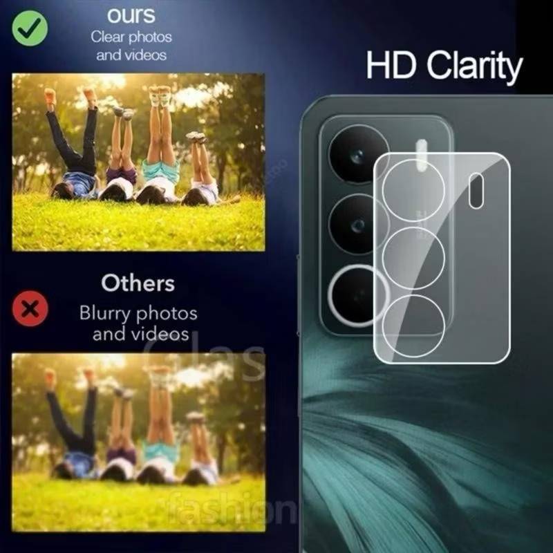ส่งไว ร้านไทย ฟิล์มกระจกกันรอยเลนส์กล้อง3D เต็มเลนส์ สำหรับRealme C71 C75 C55 Realme14