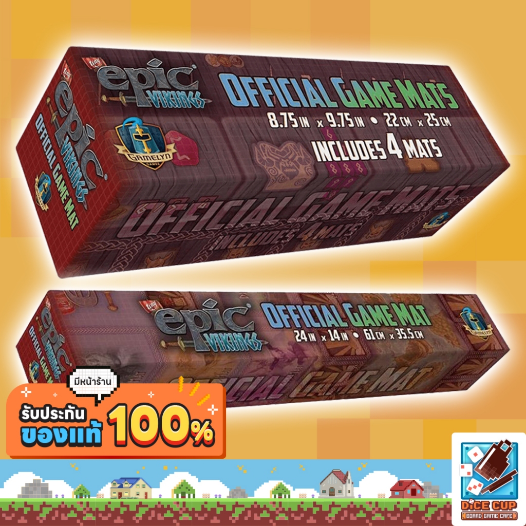 [ของแท้] Tiny Epic Vikings: Playmat/ 4 Pack [4 Clan] Playmat Board Game