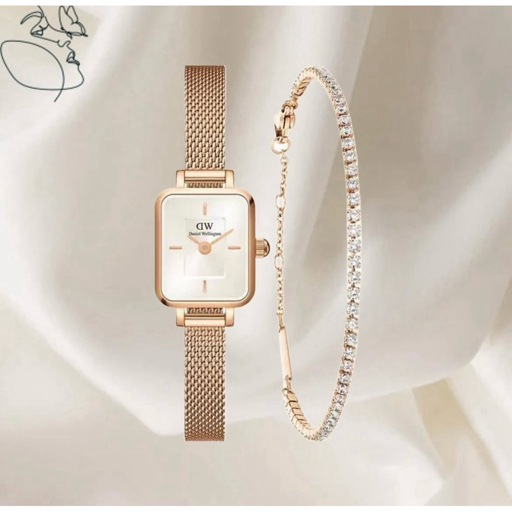 ส่งต่อ เซ็ทนาฬิกาและกำไล Daniel Wellington - Watch&Bracelet Set in Rose Gold