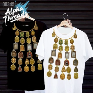 (จัดส่งตลอด 24 ชั่วโมง)Alpha Threads เสื้อยืดสกรีนลาย“สร้อยพระ”สินค้าพร้อมส่ง มีปลายทาง✅