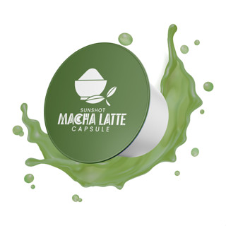 แคปซูลมัจฉะลาเต้ ตรา ซันชอท ใช้ได้กับเครื่อง Dolce Gusto