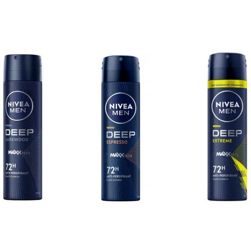 NIVEA MEN SPARY DEEP นีเวียเมน สเปรย์ 150 มล.