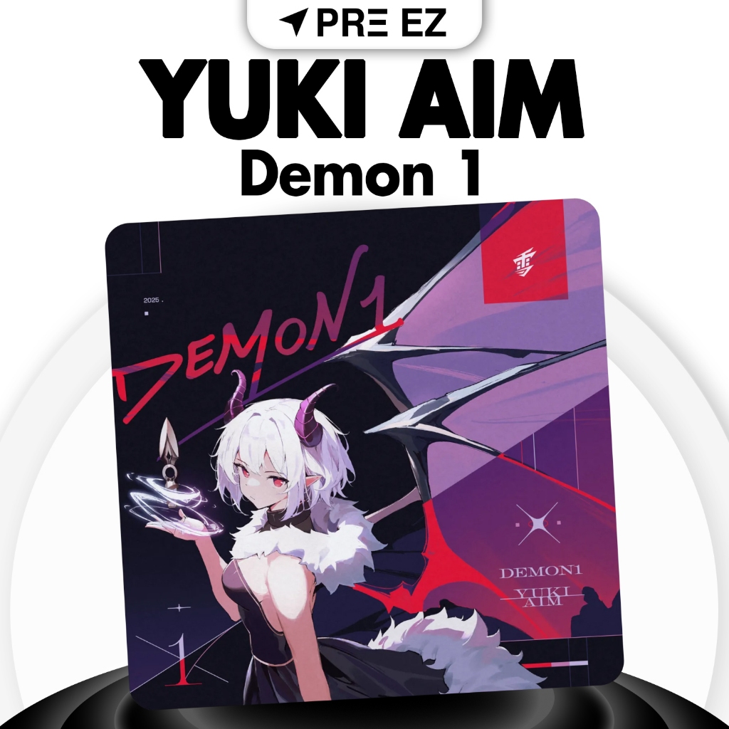 พร้อมส่ง | แผ่นรองเมาส์ Yuki Aim X Demon1