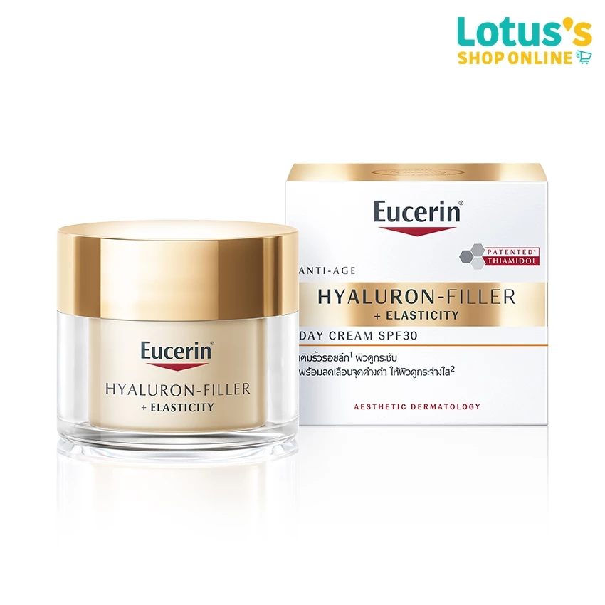 ยูเซอริน ไฮยาลูรอน-ฟิลเลอร์ + อีลาสติซิตี้ เดย์ ครีม เอสพีเอฟ 30 50 มล. EUCERIN HYALURON-FILLER + ELASTICITY DAY CREAM