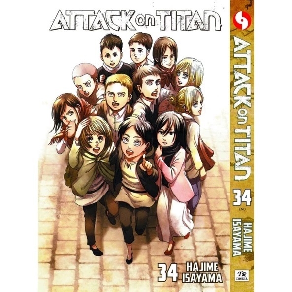 ATTACK ON TITAN (โจมตีไททัน) VOLUME (ตัวเลข) 01 - 34 END (จบ) ENGLISH VERSION COMIC BOOK (หนังสือการ์ตูนเวอร์ชั่นภาษาอังกฤษ)