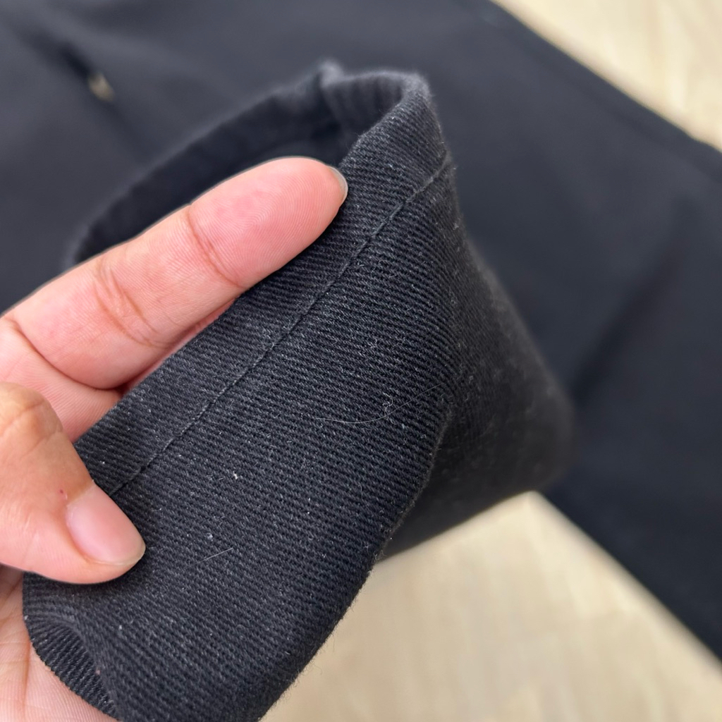 #3662 (XS-6XL) jinjeans กางเกงยีนส์ขากระบอกใหญ่สีดำ ผ้านุ่ม ใส่สบาย ขากว้าง baggy jeans - รูปที่ 7