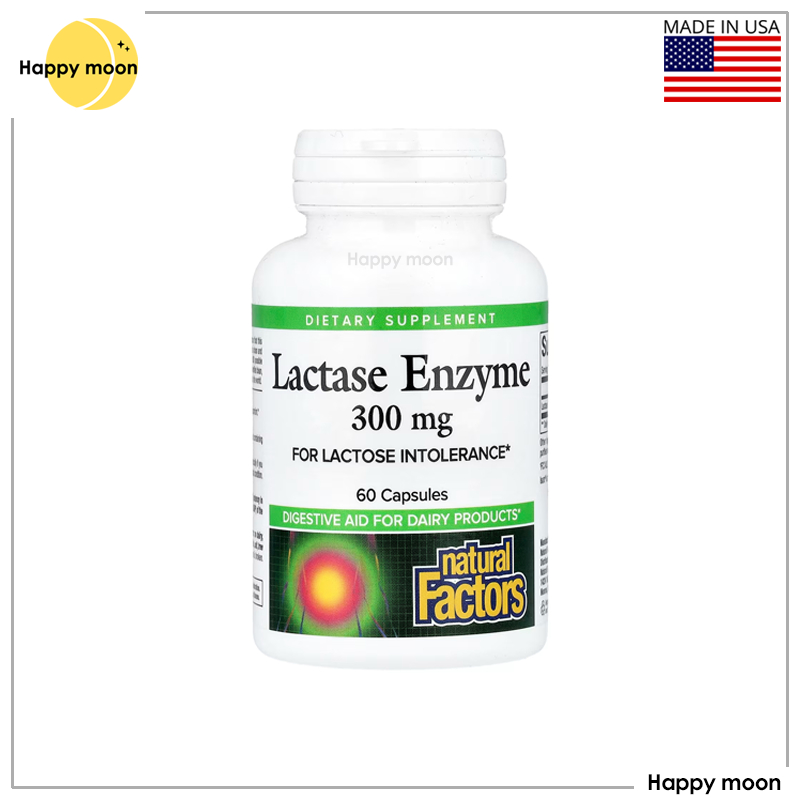 พร้อมส่ง✔️Natural Factors, Lactase Enzyme, 9000 FCC ALU, 60 Capsules