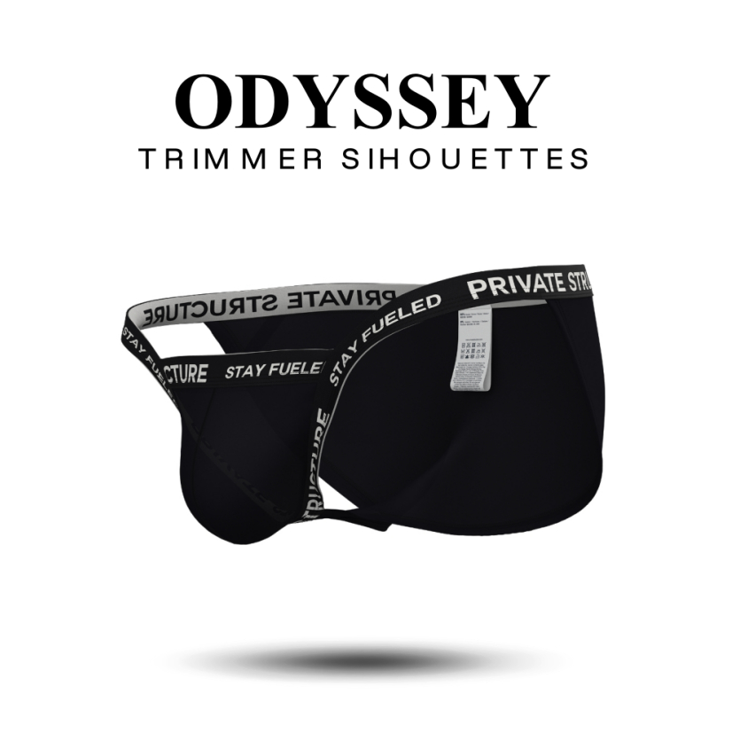 Private Structure กางเกงชั้นในชาย รุ่น Essence Odyssey Fundoshi Brief - Black [4579]