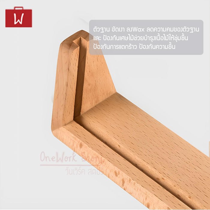 Oneworkstory กรอบรูปอะคริลิกตั้งโต๊ะ |QC✔️4mm ฐานไม้ ตั้ง/นอน L-shape ป้ายอะคริลิคใสทรงเฉียง acrylic stand photo frame รูปที่ 2